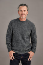 Mens Possum Merino Patchwork Sweater