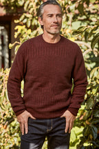 Mens Possum Merino Patchwork Sweater