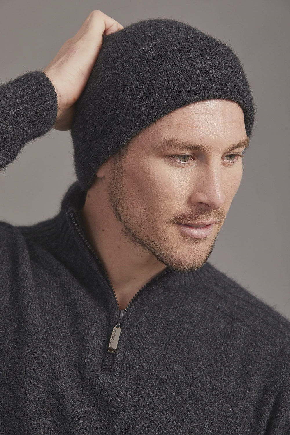 Plain NZ Possum Merino Beanie Main image