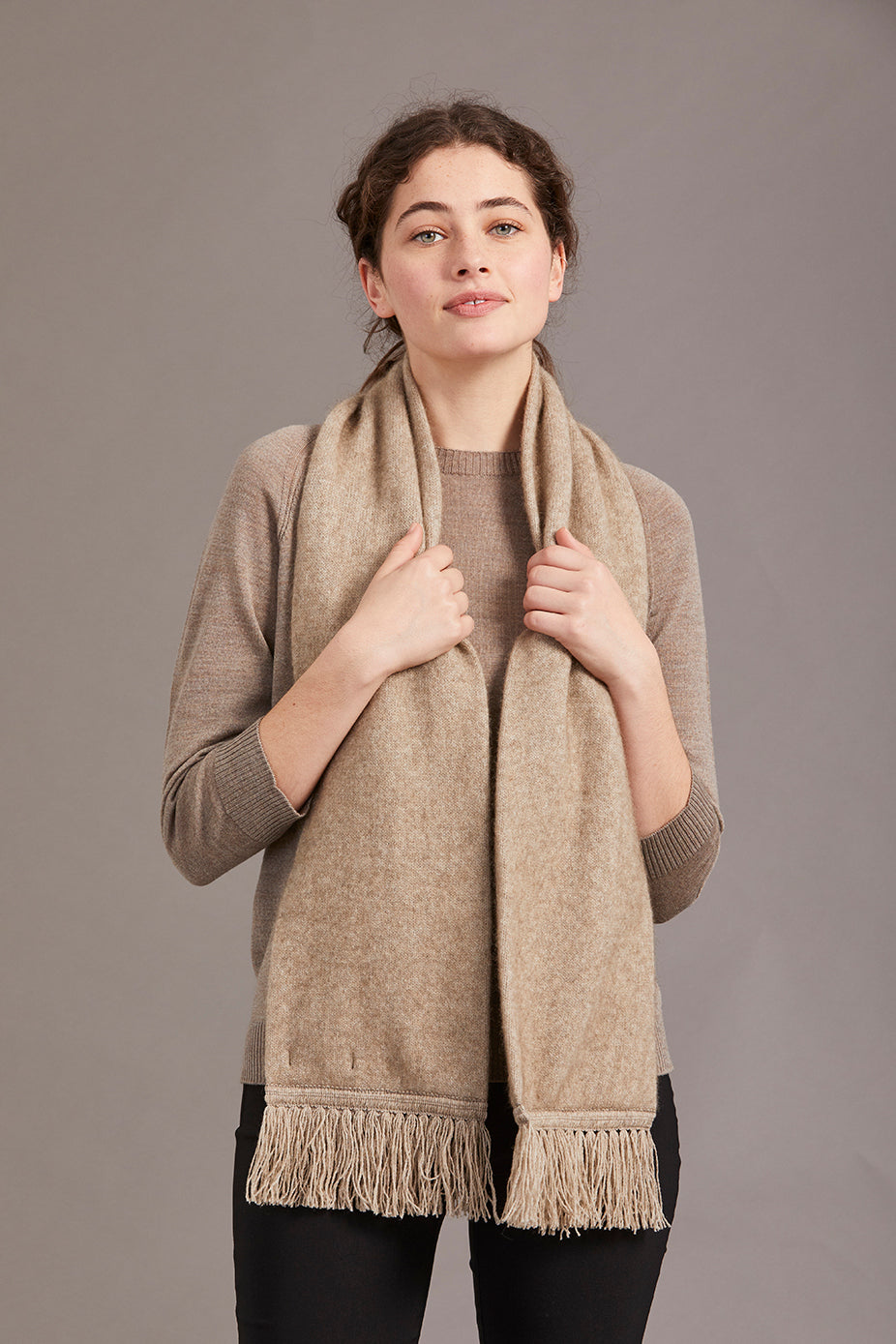 Plain Possum Merino Tubular Scarf