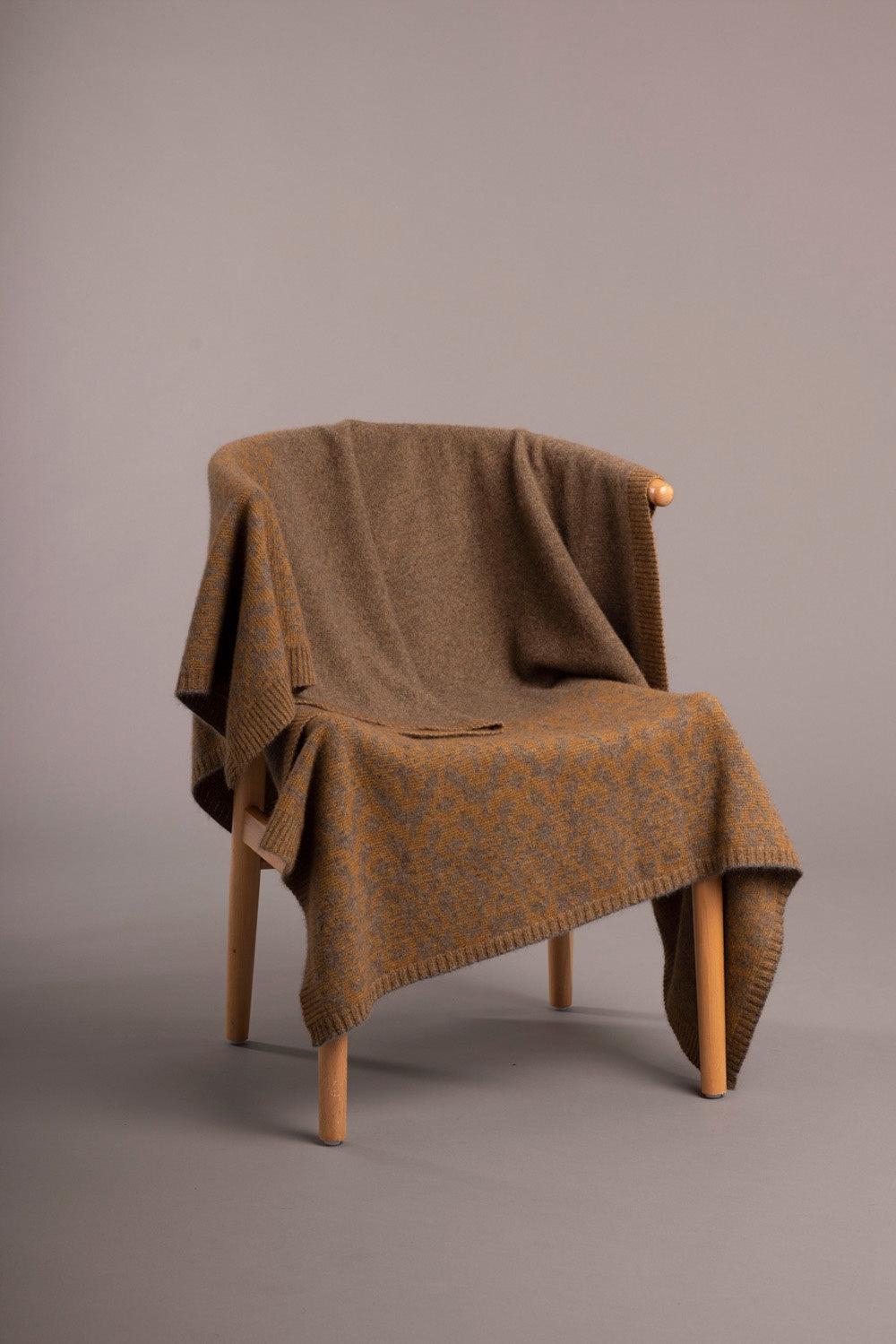 Fair Isle Possum Merino Blanket Main image