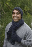Plain Double Layer Merino Wool Beanie