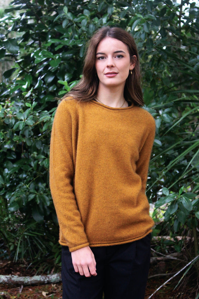 Possum Merino Scroll Jumper - Lothlorian Knitwear | Possum Boutique