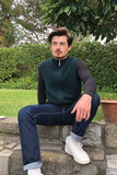 Rib Knit Possum Merino Zip Vest