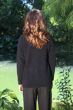 Striped Possum Merino Collared Jacket with Pockets