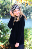Reversible Stripe Possum Merino Headband