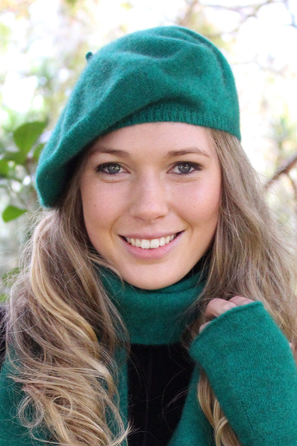 Plain Possum Merino Beret Main image