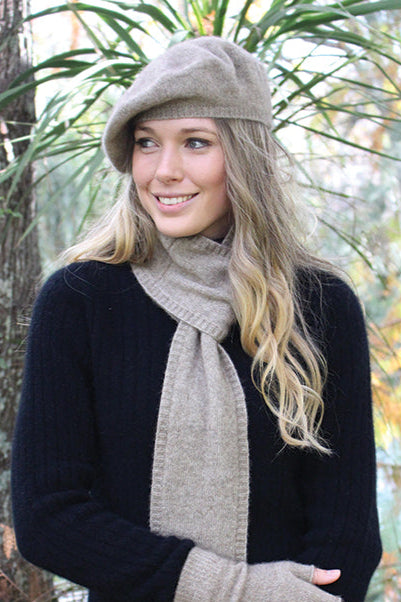 Plain Possum Merino Beret