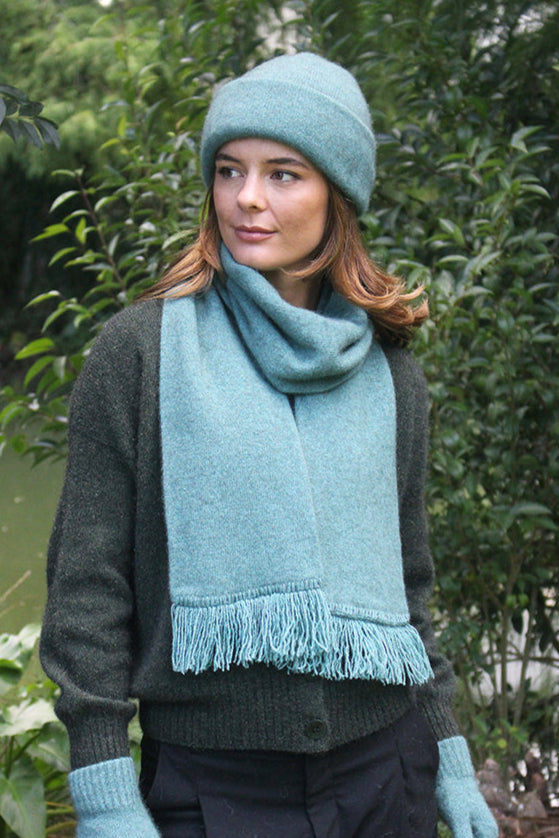 Plain Double Possum Merino Scarf