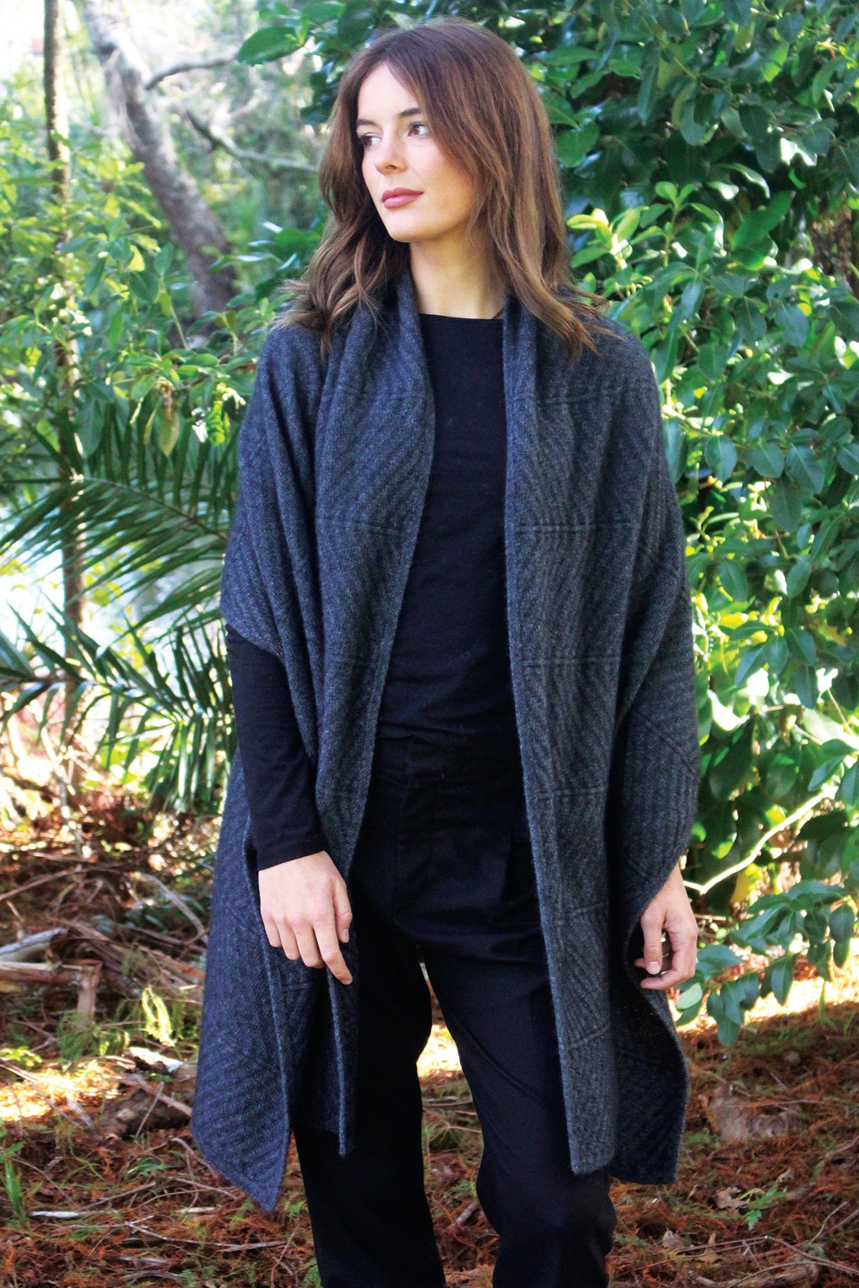 Chevron Possum Merino  Wrap Main image