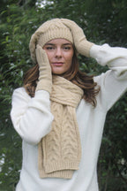 Alpaca Wool Gloves-Honey3