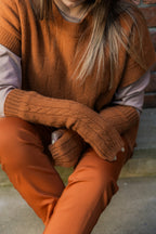 Possum Merino Long Cable Glovelet