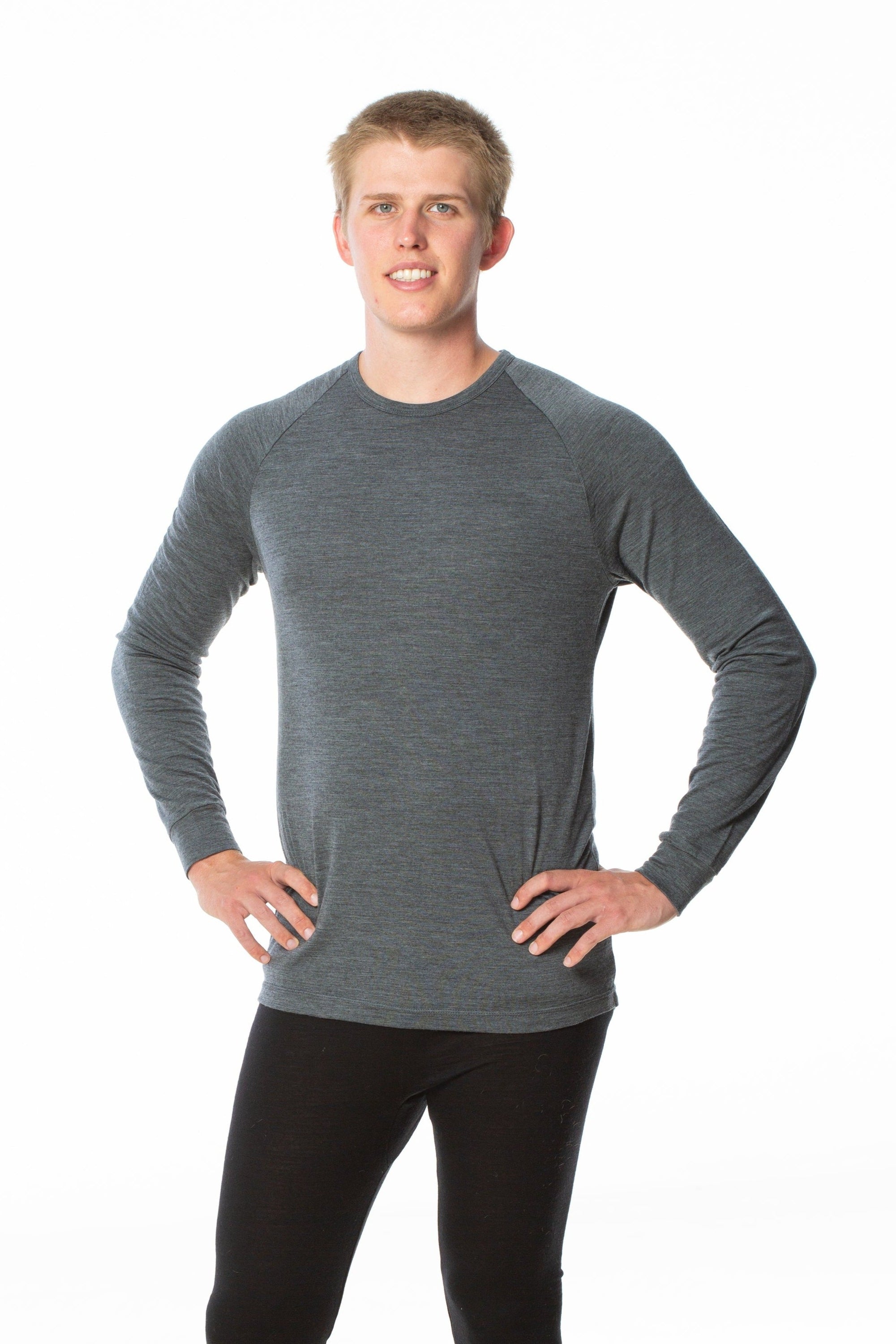 Long Sleeve Merino Crew Neck T-Shirt Main image