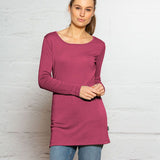 Merino Wool Longline Demi Scoop - Bay Road Merino