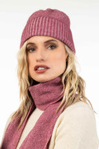 Moss Stitch Plated Possum Merino Beanie