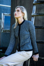 Possum Merino Moss Stitch Plated Cardigan