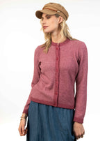 Possum Merino Moss Stitch Plated Cardigan