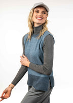 Possum Merino Moss Stitch Plated Vest
