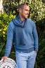 Moss Stitch Plated Possum Merino Men's Jumper