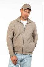 Possum Merino Moss Stitch Plated Jacket