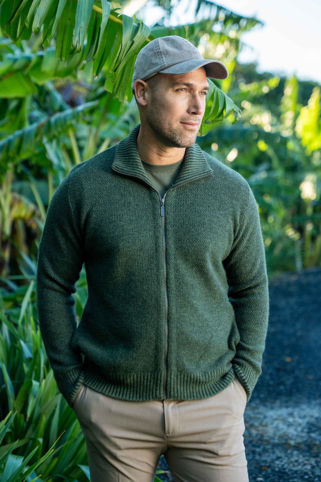 Possum Merino Moss Stitch Plated Jacket