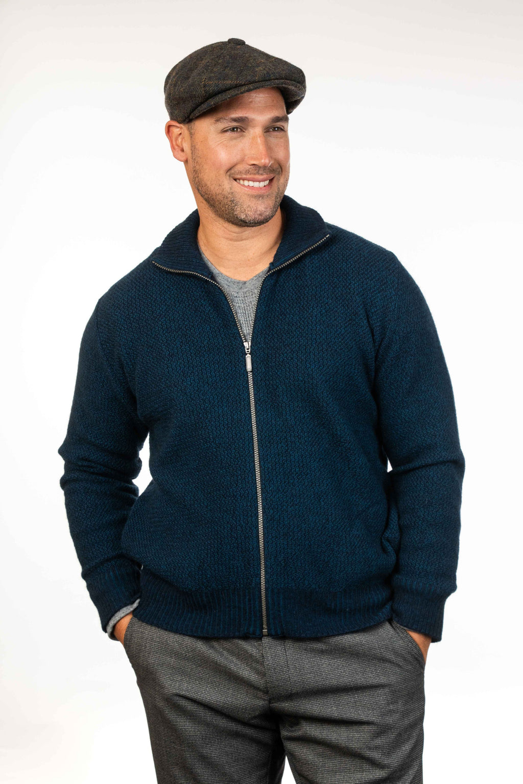 Possum Merino Moss Stitch Plated Jacket