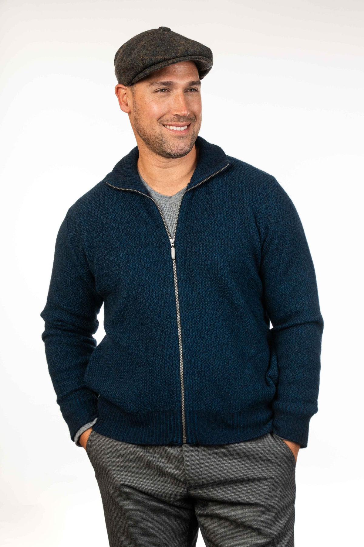Possum Merino Moss Stitch Plated Jacket