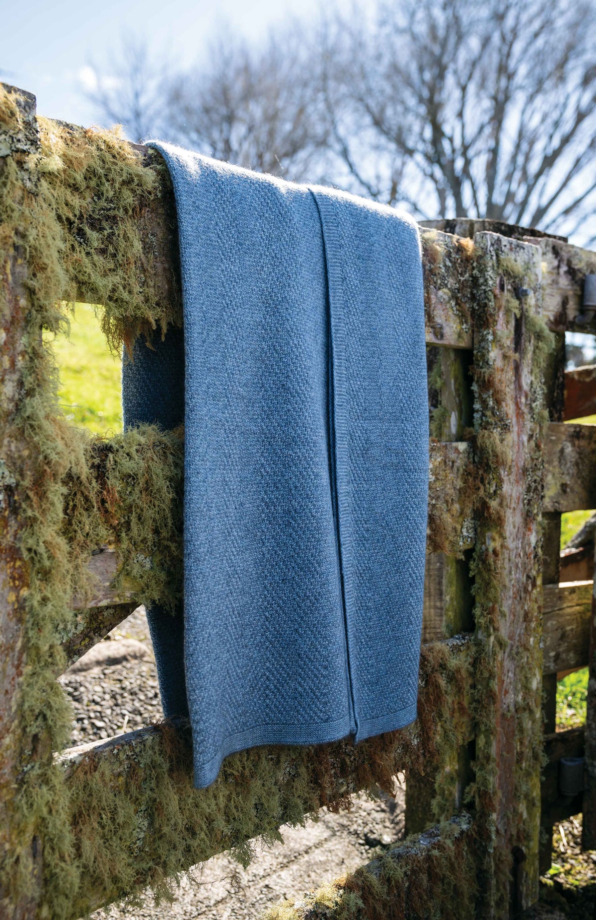 Plated Herringbone Possum Merino Throw Main image