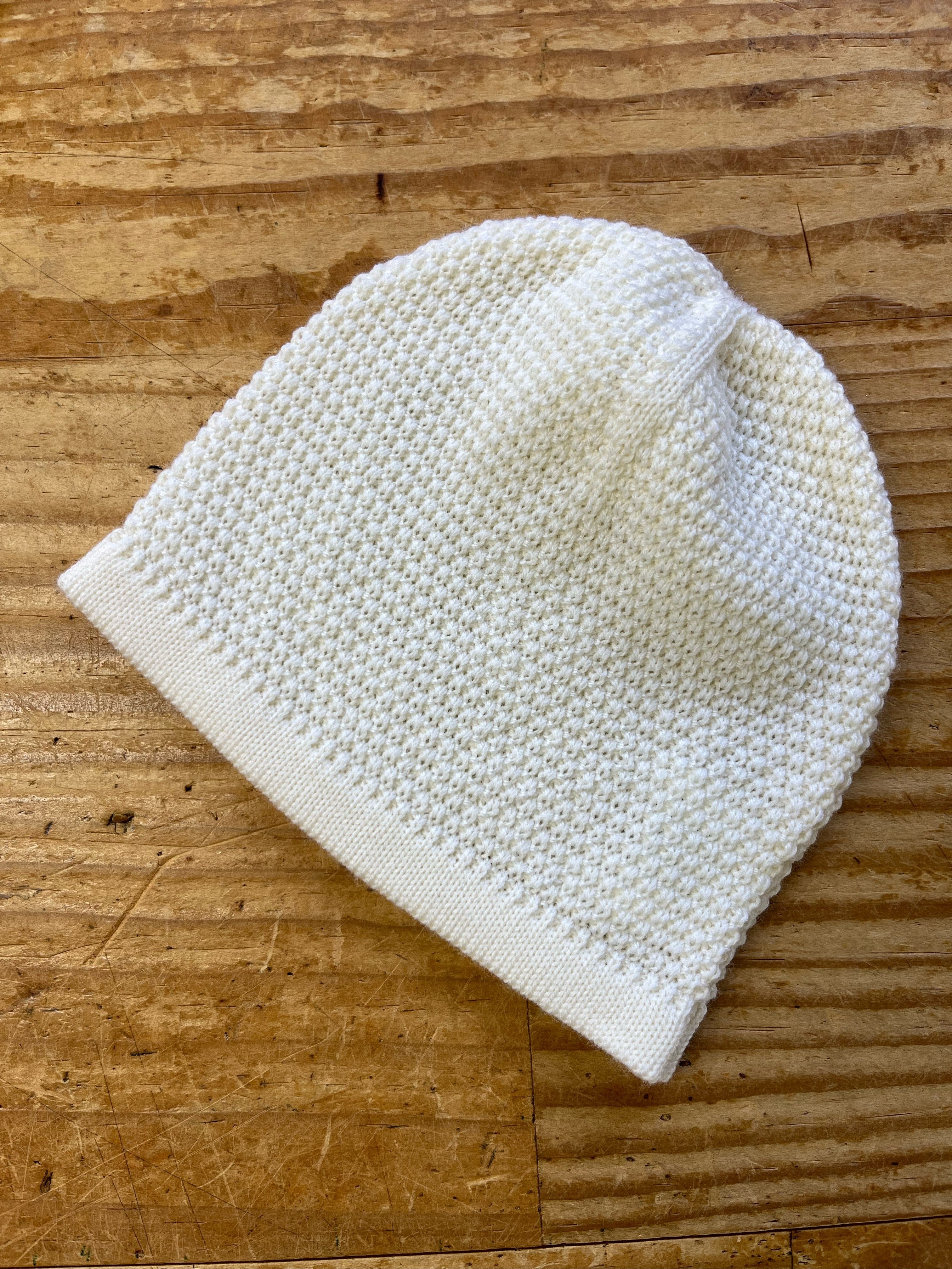 Moss Stitch Merino Baby Beanie Main image