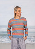 Cara Possum Merino + Cotton Crew - Skyway