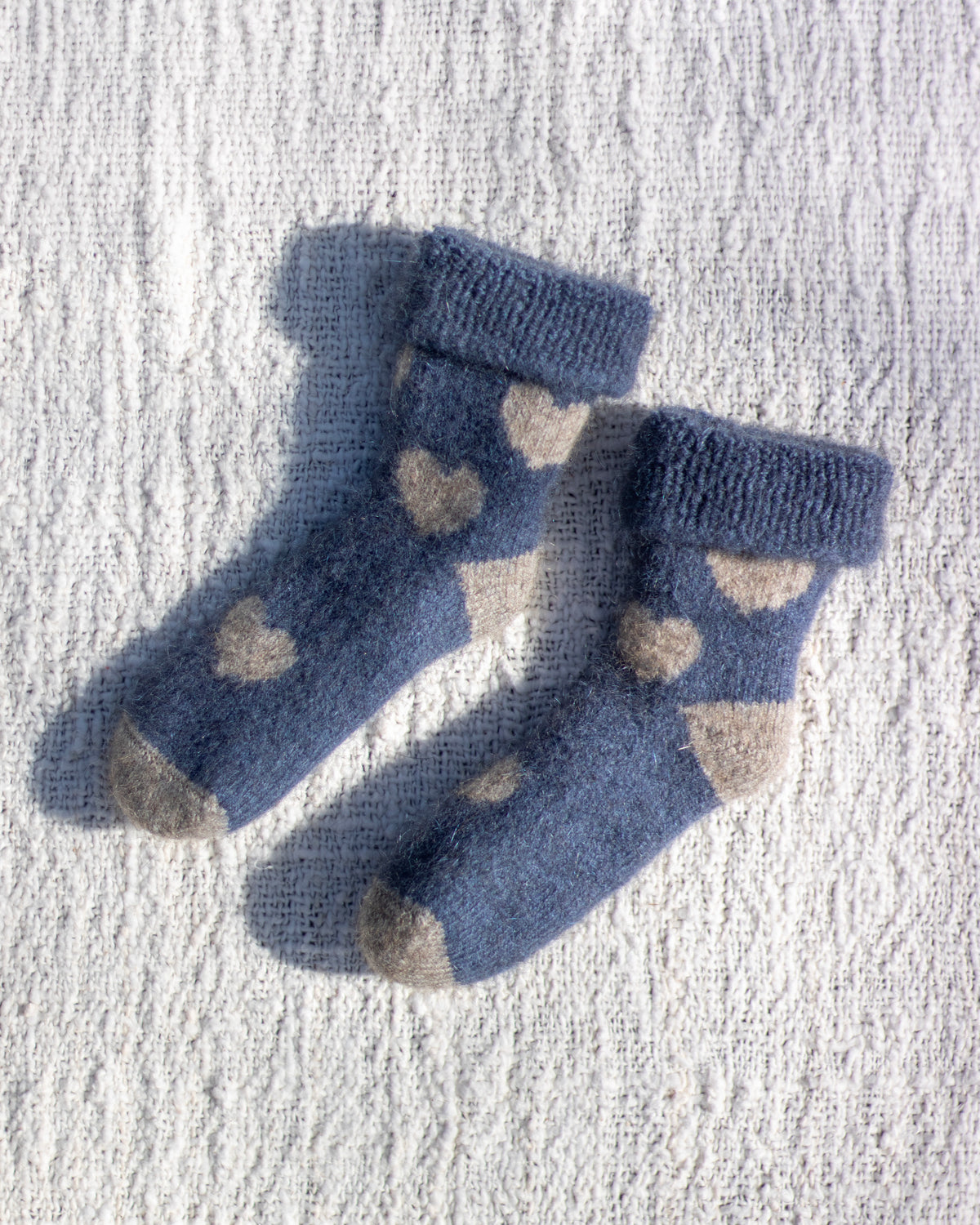 Heart Possum Merino Baby Socks Main image
