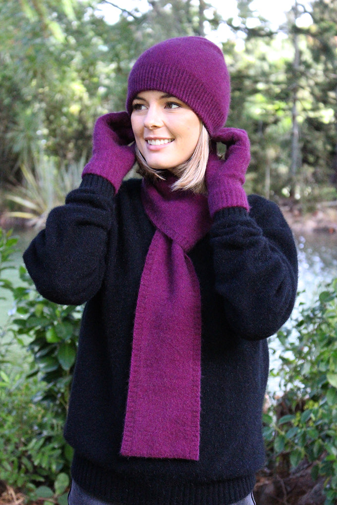 Double Thickness Possum Merino Loop Scarf