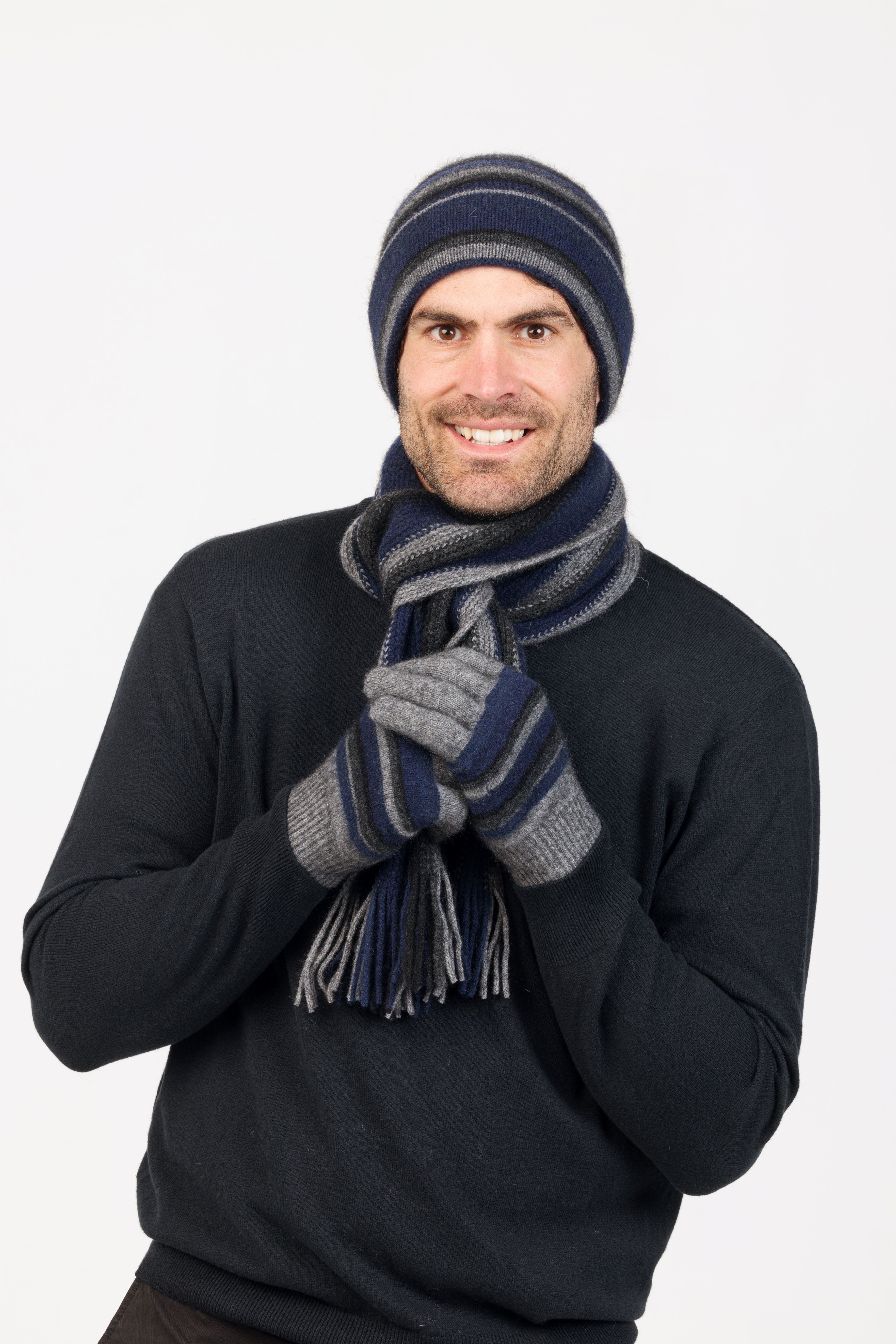 Striped Possum Merino Scarf