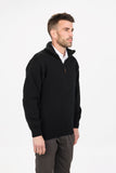 Pure NZ Wool North Wester 1/4 Zip Jumper - MKM Knitwear