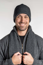 Ribbed Possum Merino Beanie - Koru Knitwear