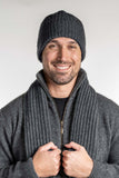 Ribbed Possum Merino Beanie - Koru Knitwear