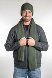 Ribbed Possum Merino Scarf - Koru Knitwear