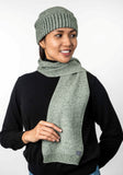 Moss Stitch Plated Possum Merino Scarf