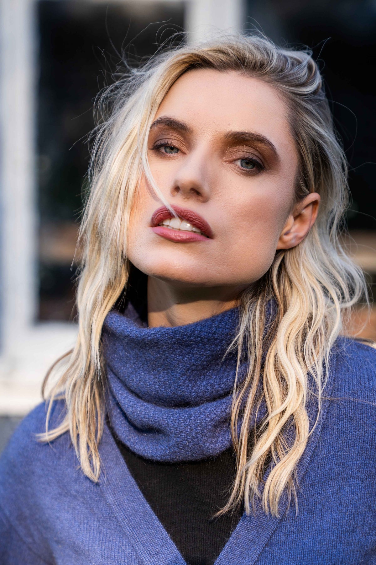 Moss Stitch Possum Merino Neck Warmer Main image