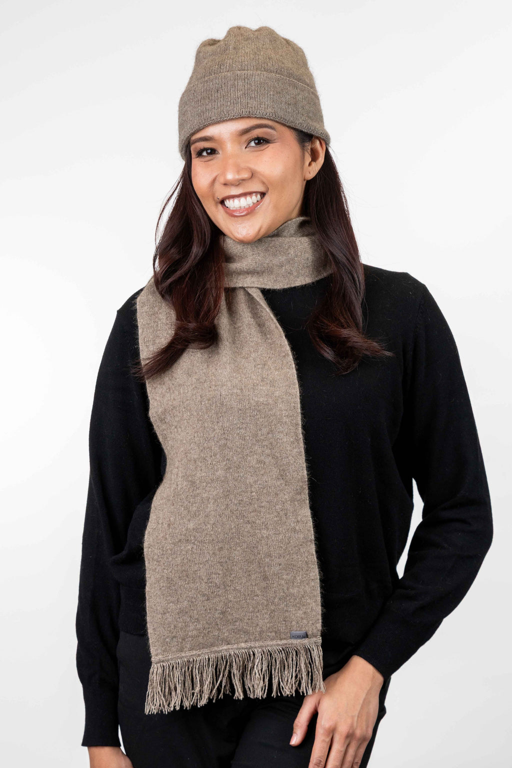 Fringed Possum Merino Scarf