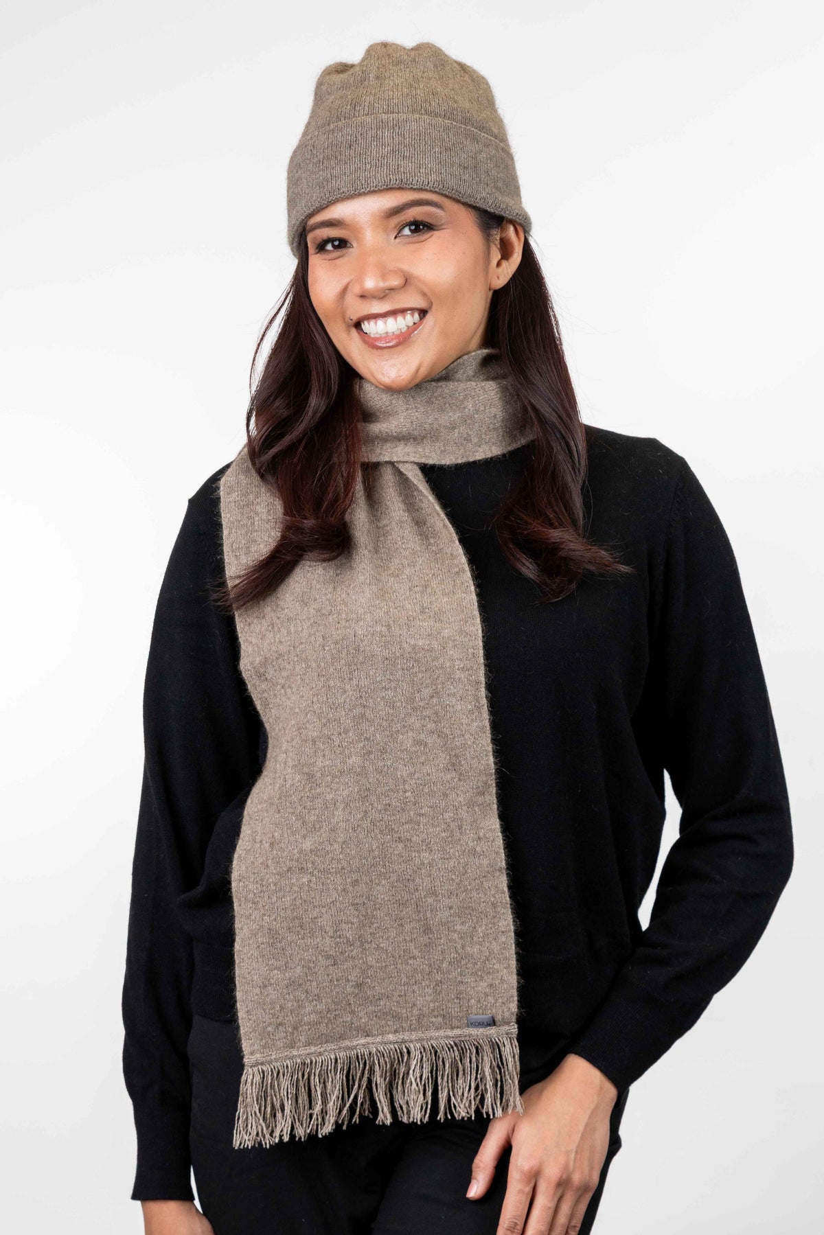 Fringed Possum Merino Scarf