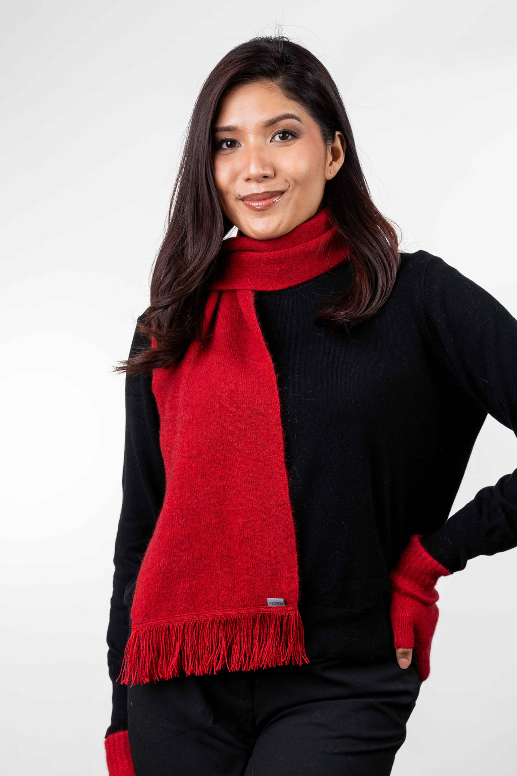 Fringed Possum Merino Scarf