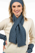 Cable Knit Possum Merino Scarf