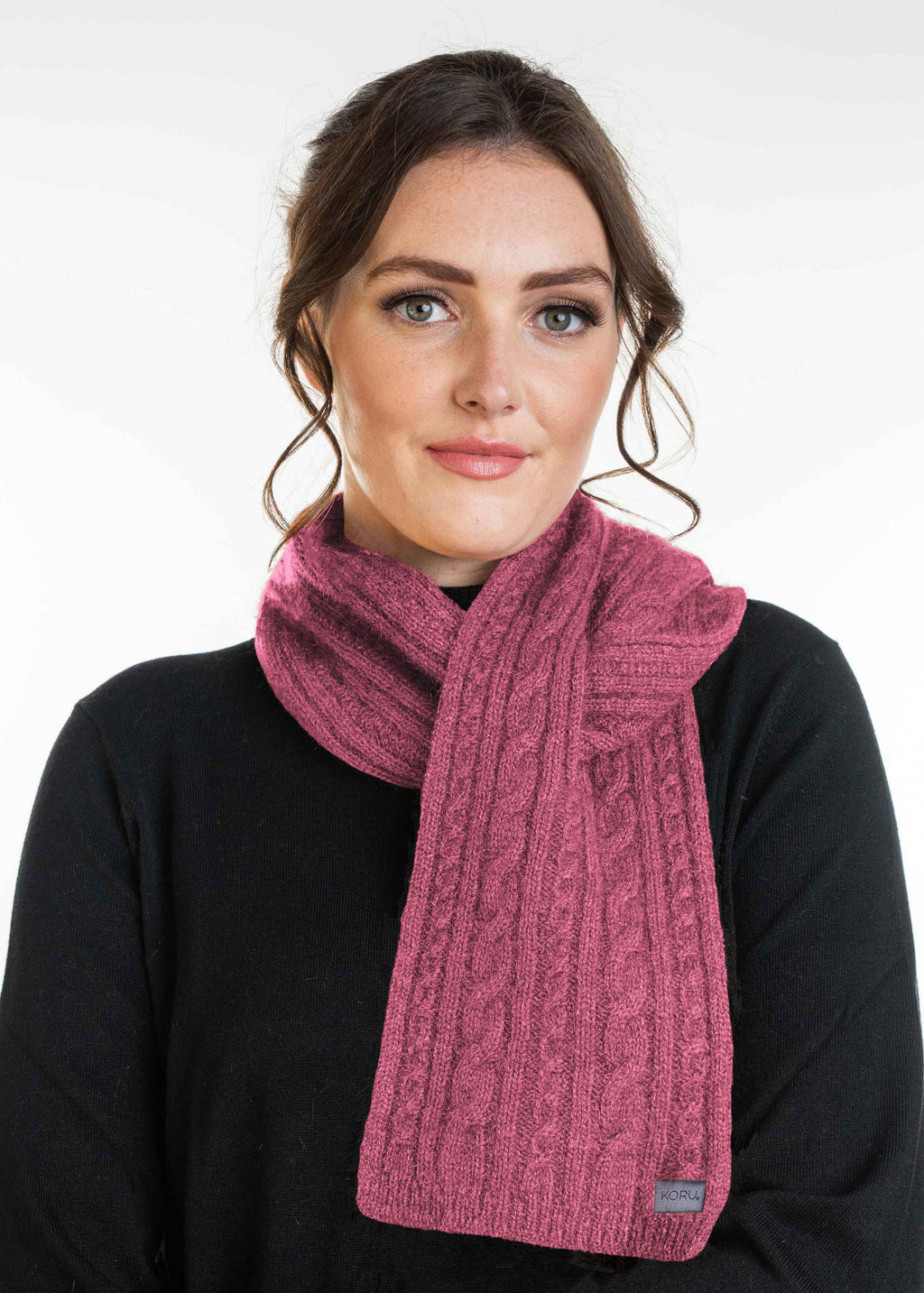 Cable Knit Possum Merino Scarf