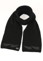 Fern Motif Possum Merino Scarf