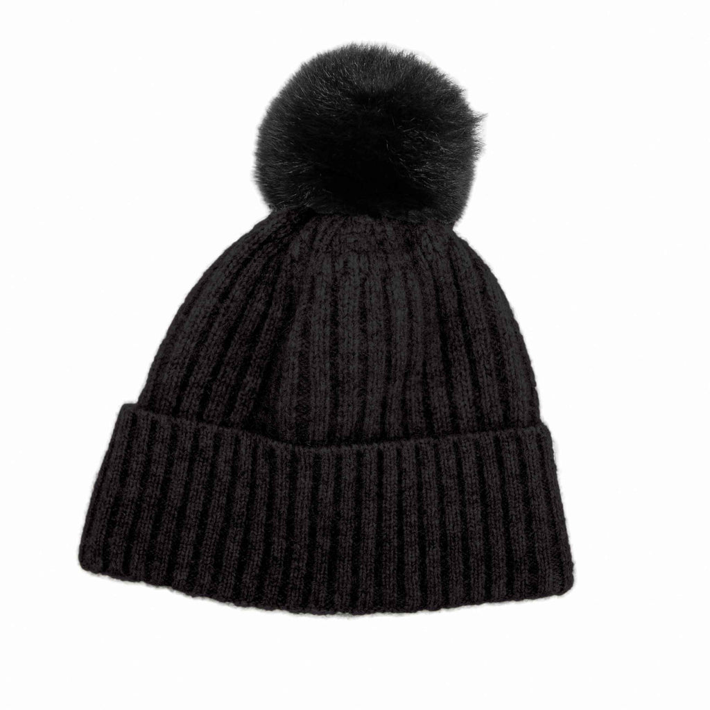 Fur Pom Pom Possum Merino Beanie