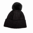 Fur Pom Pom Possum Merino Beanie