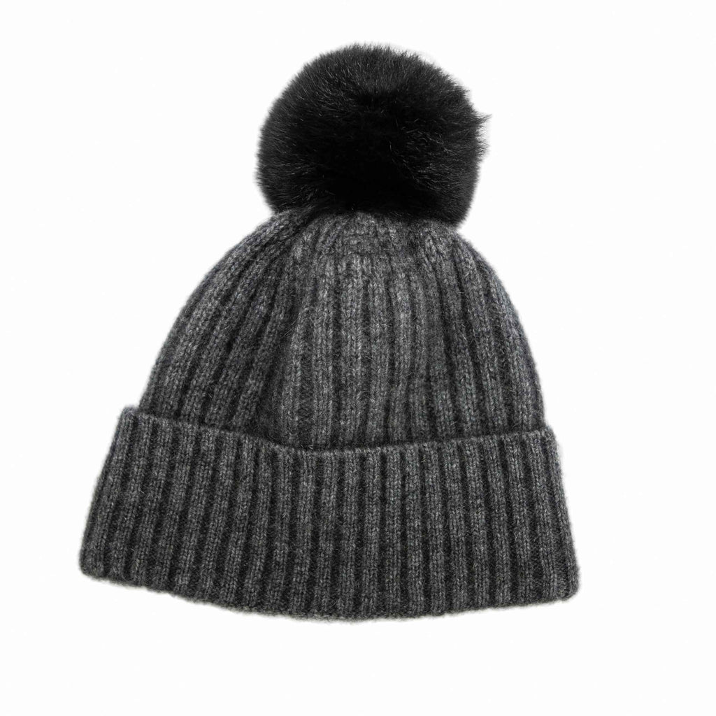 Fur Pom Pom Possum Merino Beanie