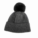 Fur Pom Pom Possum Merino Beanie