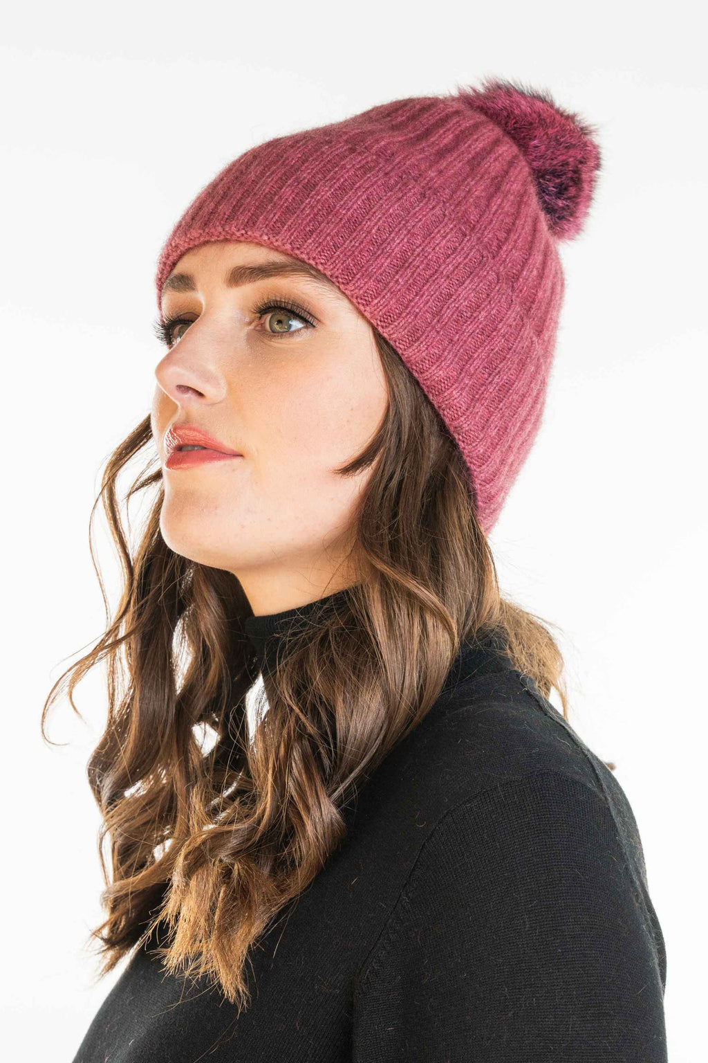 Fur Pom Pom Possum Merino Beanie